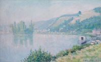 Bords de Seine by Blanche Hoschede-Monet contemporary artwork painting, works on paper