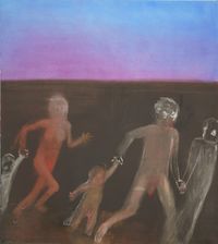 rennen müssen by Miriam Cahn contemporary artwork painting