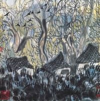 In the Woods by Li Huasheng contemporary artwork drawing