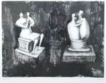 Sculptures: Dark Interior by Henry Moore contemporary artwork 2