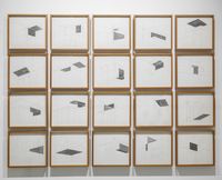 Notes on Essential Structures I, II, III, IV by Rathin Barman contemporary artwork works on paper