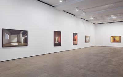 Exhibition view of James Casebere: Emotional Architecture at Sean Kelly, New York January 27 - March 11, 2017. Photography: Jason Wyche, New York Courtesy: Sean Kelly, New York.