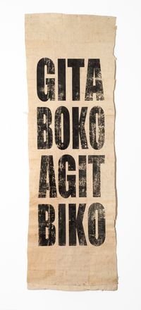 Untitled (GITA/BOKO/AGIT/BIKO) by Newell Harry contemporary artwork textile