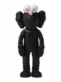 KAWS BFF Black (KAWS BFF Companion), by KAWS contemporary artwork sculpture