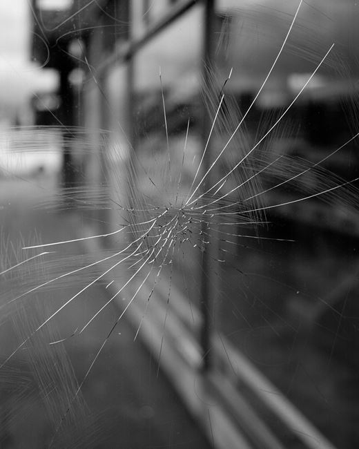 Untitled (cracked glass), Wellington, New Zealand by Harry Culy contemporary artwork