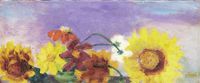 Herbstblumen (klein) by Emil Nolde contemporary artwork painting, works on paper