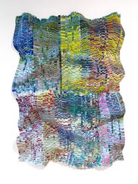 Encounter Series No. 9 by Kenny Nguyen contemporary artwork painting, mixed media, textile
