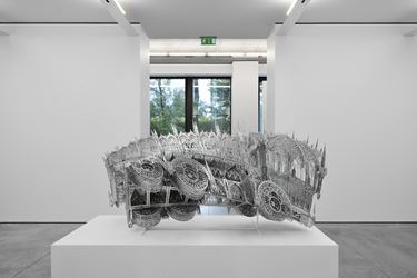 Exhibition view: Wim Delvoye, Gary Tatintsian Gallery, Moscow (26 June–1 November 2014). Courtesy Gary Tatintsian Gallery, Moscow.