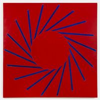 no title (Cadmium Red Medium and Ultramarine Blue) by Paul Mogensen contemporary artwork painting