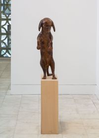 Dogman, painted by Paloma Varga Weisz contemporary artwork sculpture