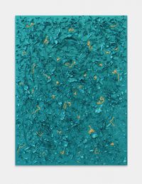 Above the Soil (Iridescent blue green) by Yang Xinguang contemporary artwork painting, works on paper, sculpture