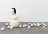 Snow mom by Klara Kristalova contemporary artwork sculpture, ceramics