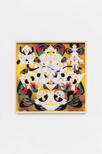 Panda Crab Radial Folds – Mesmerizing Mesh #112 by Haegue Yang contemporary artwork painting, works on paper, drawing