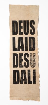 Untitled (DEUS/LAID/DESU/DALI) by Newell Harry contemporary artwork textile