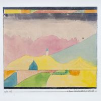 Kleine Schweizerlandschaft by Paul Klee contemporary artwork works on paper