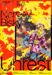 Exhibition Poster - Unrest (Red) by Norbert Bisky contemporary artwork print