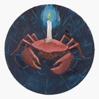 Spider Crab 1 by Charles Hascoët contemporary artwork painting