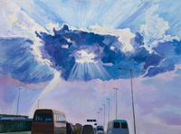 Dark Clouds under the Sun by Liu Weijian contemporary artwork painting