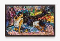 Repro: Glyptoteket (Reclining Tahitian Women, Gauguin) by Vik Muniz contemporary artwork print