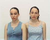 Chen and Efrat, Herzliya, Israel, March 4, 2002 by Rineke Dijkstra contemporary artwork photography