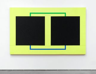 Contemporary art exhibition, Peter Halley, Collection Highlight: Two Cells With Circulating Conduit, 1986 at Gary Tatintsian Gallery, New York, United States