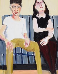 Fraser and Esme by Chantal Joffe contemporary artwork painting