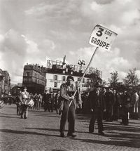 Communist's manifestants 1st May 1948 by Walter Carone contemporary artwork photography