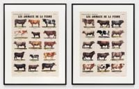 Les Animaux de la ferme by Marcel Broodthaers contemporary artwork print