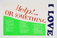 help or something by Corita Kent contemporary artwork print