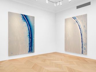 Exhibition view: Günther Uecker, Arc of Light, Lévy Gorvy Dayan, New York (11 April–4 May 2024). Courtesy Lévy Gorvy Dayan.