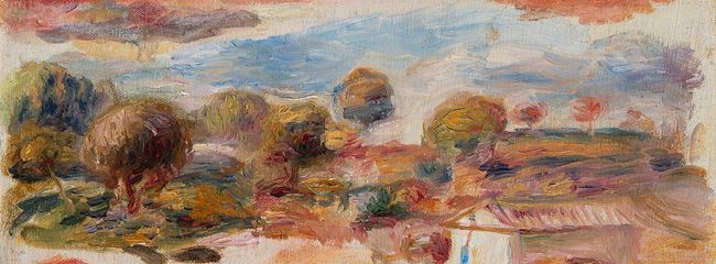 Paysage du midi, fragment by Pierre-Auguste Renoir contemporary artwork