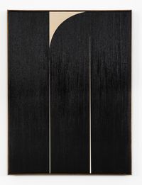 Black #1 by Johnny Abrahams contemporary artwork painting, works on paper
