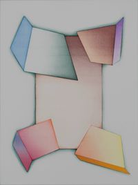 Smack Dab IV by Selma Parlour contemporary artwork painting, works on paper