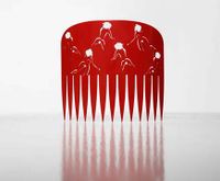 Comb (red) by Lonnie Hutchinson contemporary artwork mixed media