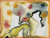 Making Love in a Fleeting World #12 by Francesco Clemente contemporary artwork painting, works on paper