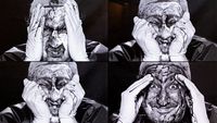 War faces / The Revenge of Noh by Jannis Varelas contemporary artwork moving image