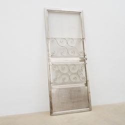 Rodney Graham Screen Door, 2005 Entirely solid silver 203 (h) x 82 (w) x 12 (d) cm 79 7/8 x 32 1/4 x 4 3/4 in© Rodney Graham; Courtesy Lisson Gallery