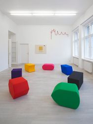 Exhibition view: Luca Frei, Process charts pLay, Barbara Wien, Berlin (22 November 2019–25 January 2020). Courtesy Barbara Wien.
