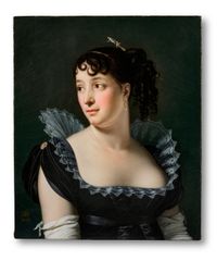 Portrait of Madame Bertin de Veaux by ANNE-LOUIS GIRODET DE ROUCY-TRIOSON contemporary artwork painting, works on paper