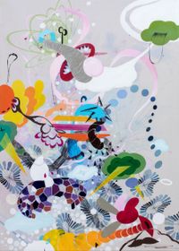 Rainbow Fall I by Silia Ka Tung contemporary artwork painting
