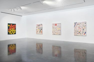 Exhibition view: Tyler Hobbs, QQL: Analogs, West 25th Street, New York (30 March–22 April 2023). Courtesy Pace Gallery.