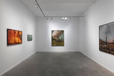 Exhibition view: Antoine Roegiers, La brûlure de l’éveil, Templon, Brussels (9 November–22 December 2023). Courtesy Templon.