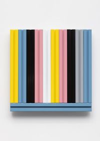 Blue Flow Line by Liam Gillick contemporary artwork sculpture, print, mixed media