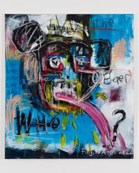 Who is King? (blue saviour) by Simon Fujiwara contemporary artwork painting, works on paper