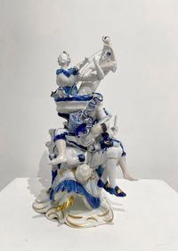 Blue Suite I by Justine Otto contemporary artwork sculpture, ceramics