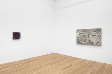 Exhibition view: Erika Verzutti, Churros and Rain, Andrew Kreps Gallery, 22 Cortlandt Alley, New York (9  September–3 November 2022). Courtesy Andrew Kreps Gallery.