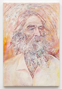 Walt Whitman, (The Lear, after Jacob Spieler at the Charles H. Spieler Studio, ca. 1876) by Keith Mayerson contemporary artwork painting, works on paper