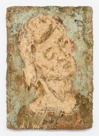 Head of Anne by Leon Kossoff contemporary artwork painting