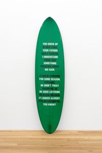 another surfboard by Darren Bader contemporary artwork sculpture