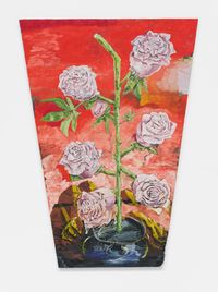 Roses and red by Ken Taylor contemporary artwork painting